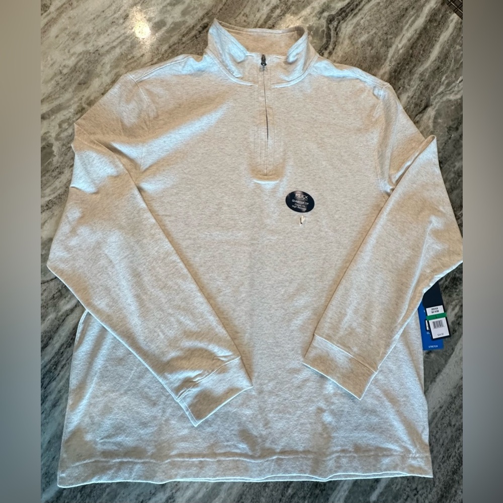 NWT Men’s Saddlebred Flex Carbon Quarter Zip Pull Over Size Large